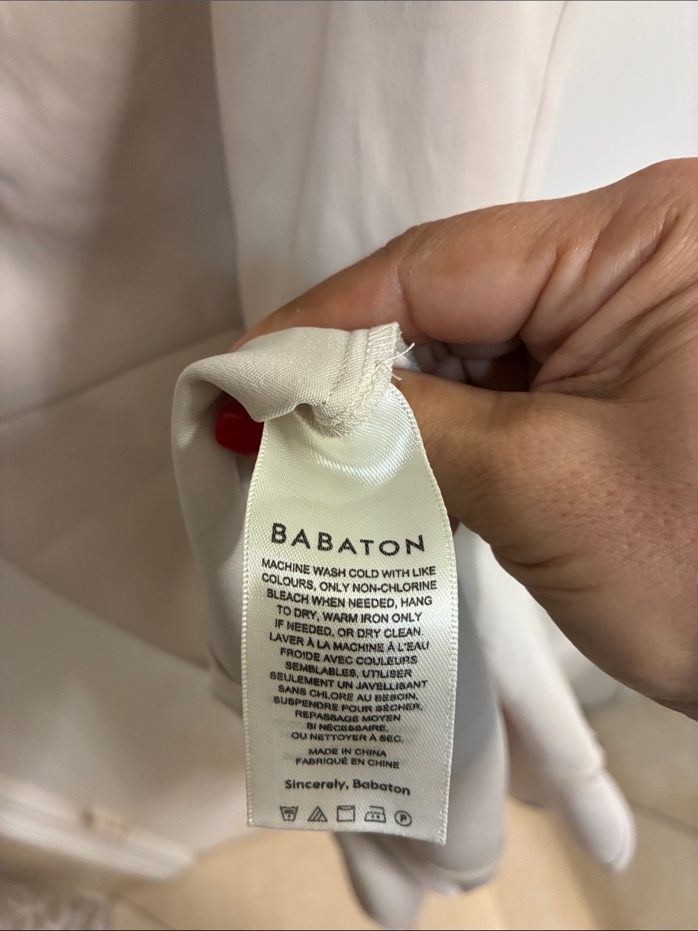 Babaton by Aritzia Square-Neck Cream Midi Dress with Side Slit Sz 2 - Picture 8 of 9